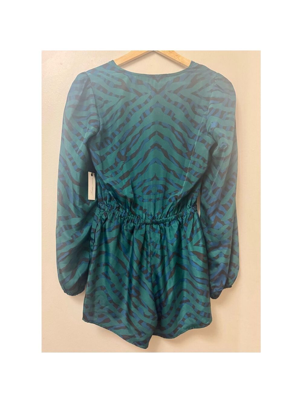 Lovers + Friends Abstract Print Long Sleeve Romper (XS) - Picture 11 of 13
